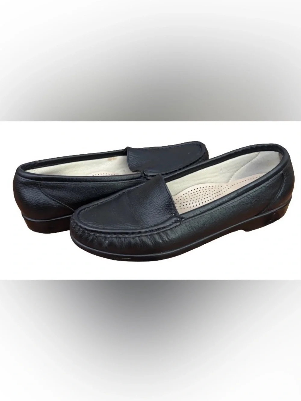 SAS Simplify blk mocc loafers WM 9 comfort traditional